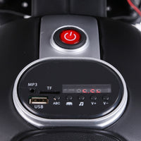 Easycomfort Moto Elettrica per Bambini da 6V con Rotelle, Fari e Musica, in PP e Metallo, 105x52.3x62.3 cm, Rosso