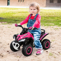 Easycomfort Quad Giocattolo per Bambini Cavalcabile con Luci e Suoni, Movimento a Spinta Età Consigliata 18-36 Mesi, Rosa, 67.5x38x 44cm