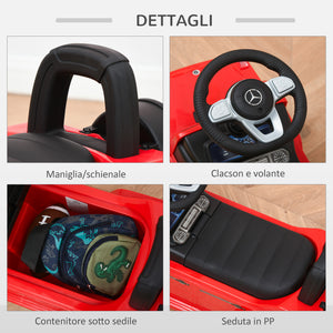 Easycomfort Macchina Giocattolo, Macchina Cavalcabile per Bambini 12-36 Mesi, Mercedes-Benz G350, Rossa