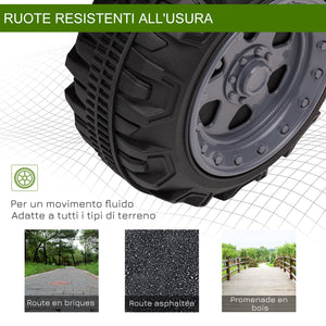 Easycomfort Quad Elettrico per Bambini 18-36 Mesi con Batteria Ricaricabile 6V e Fari, in Metallo e PP, 66x44x42 cm, Verde