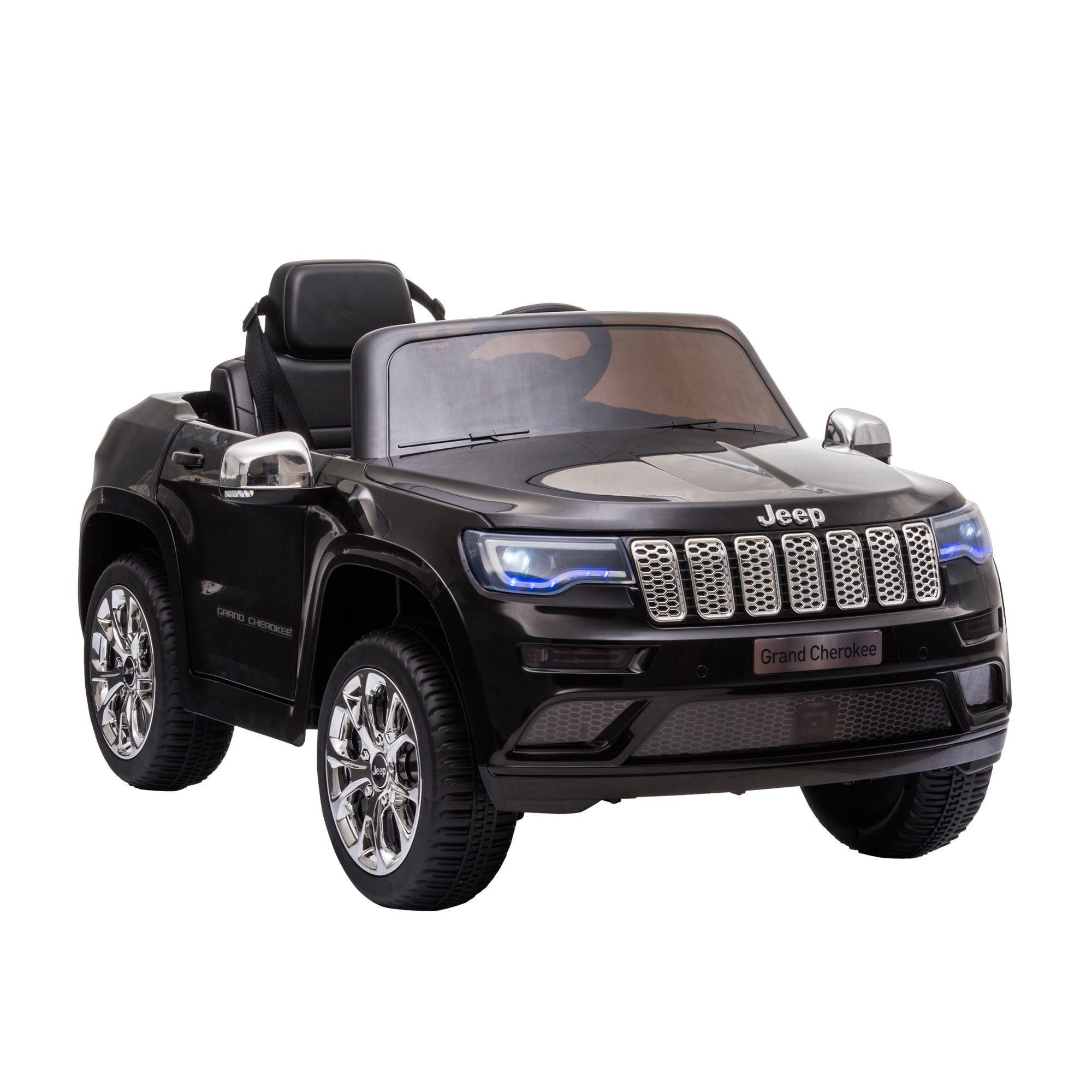 Easycomfort Macchina Elettrica Jeep per Bambini 12V, Guida Manuale e con Telecomando Velocità 0-3km/h, 114x76x58cm, Nero