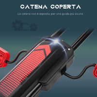 Easycomfort Go Kart a Pedali per Bambini da 5-12 Anni con Sedile Regolabile e Ruote in Gonfiabili, Rosso