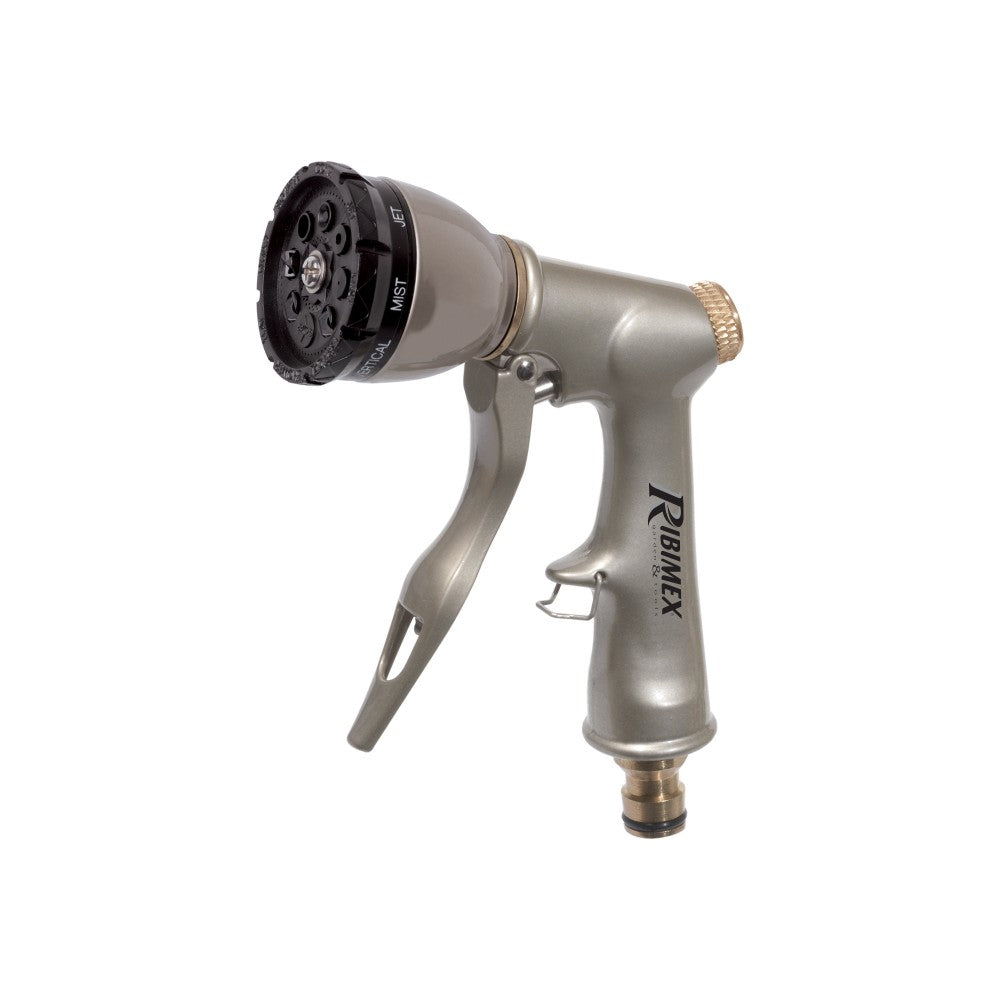 Pistola Con Testa Multigetto In Metallo/Ottone - Ribimex PRA/TLB.4402