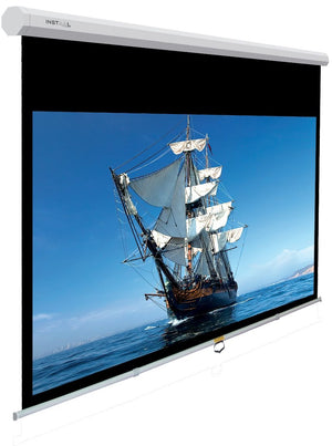 Telo provis 200x114 insman a molla manuale hd canvas 16:9 - INS10001