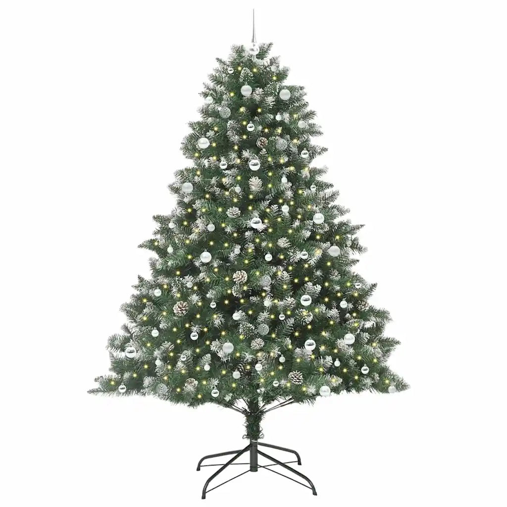 Albero di Natale artificiale con 300 LED Verde 240 cm 3395262