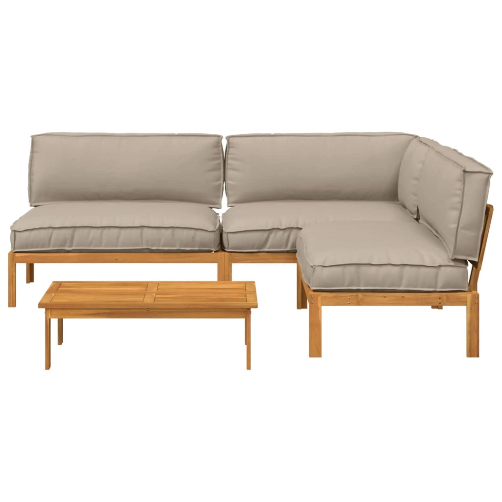 Set di divani 4 pcs Talpa Legno di Acacia Massello 3418499