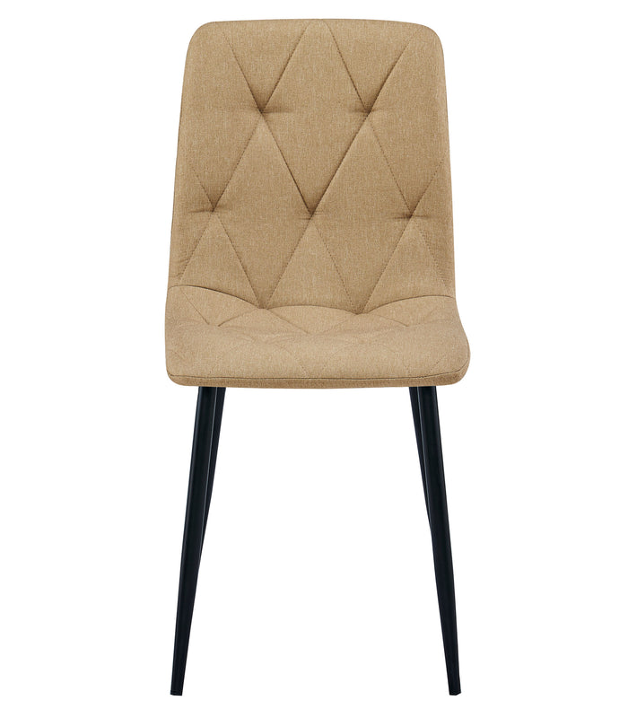 Sedia imbottita VALORA TYRA - Elegante marrone per soggiorno, cucina x 3