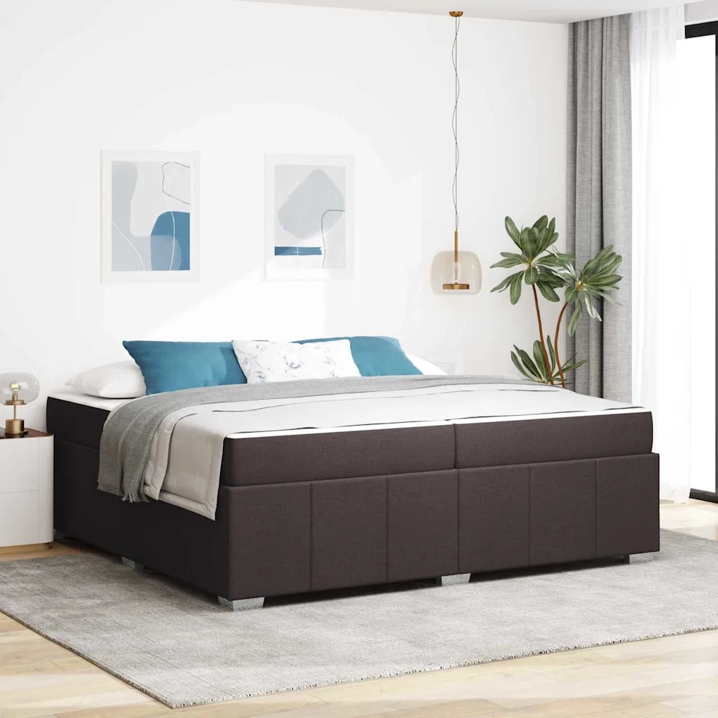 Struttura del letto Marrone Scuro 200 x 200 cm Tessuto 3398310