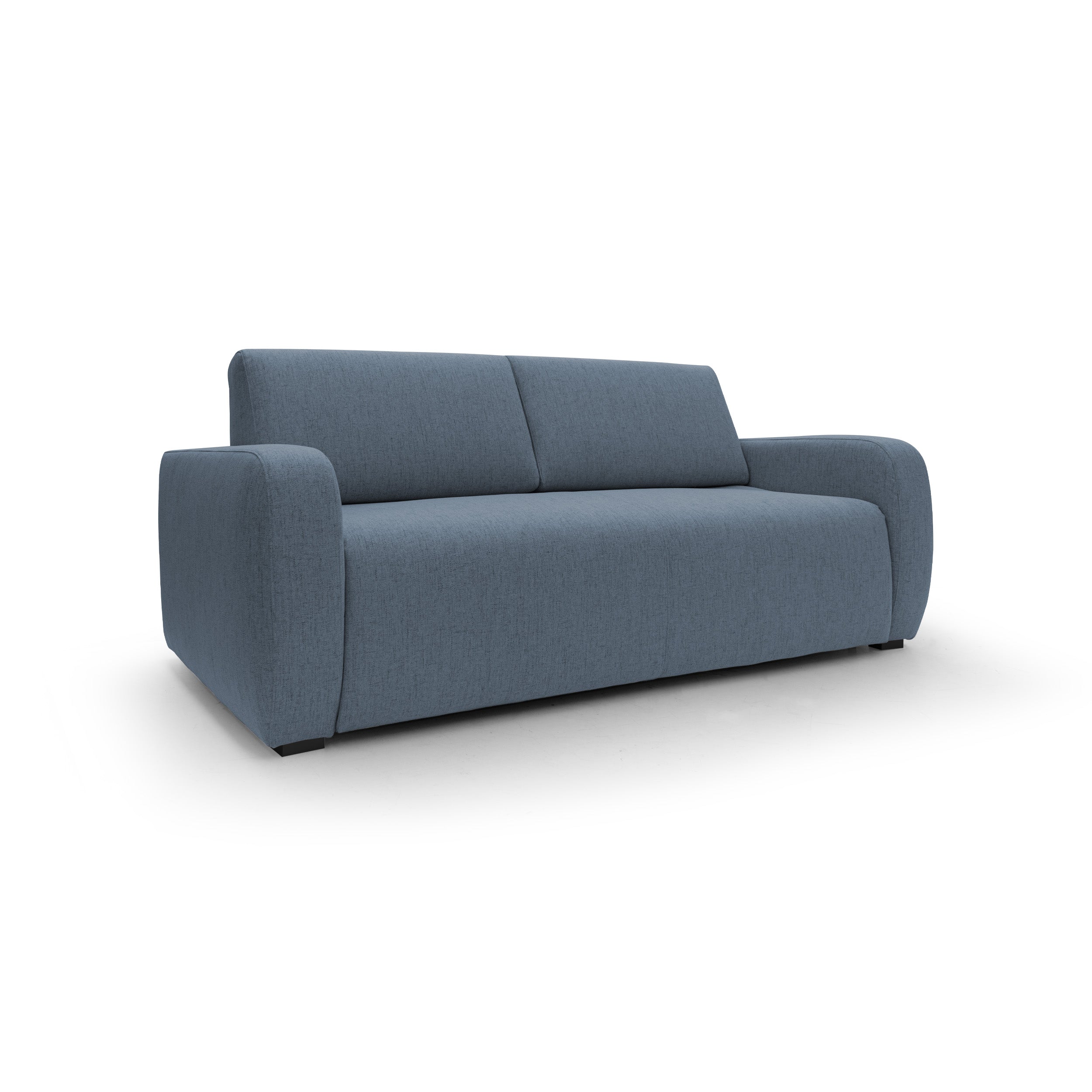 Duna Divano letto matrimoniale con materasso 20 cm in tessuto impermeabile T03 215 cm (mat. 160x197) blu