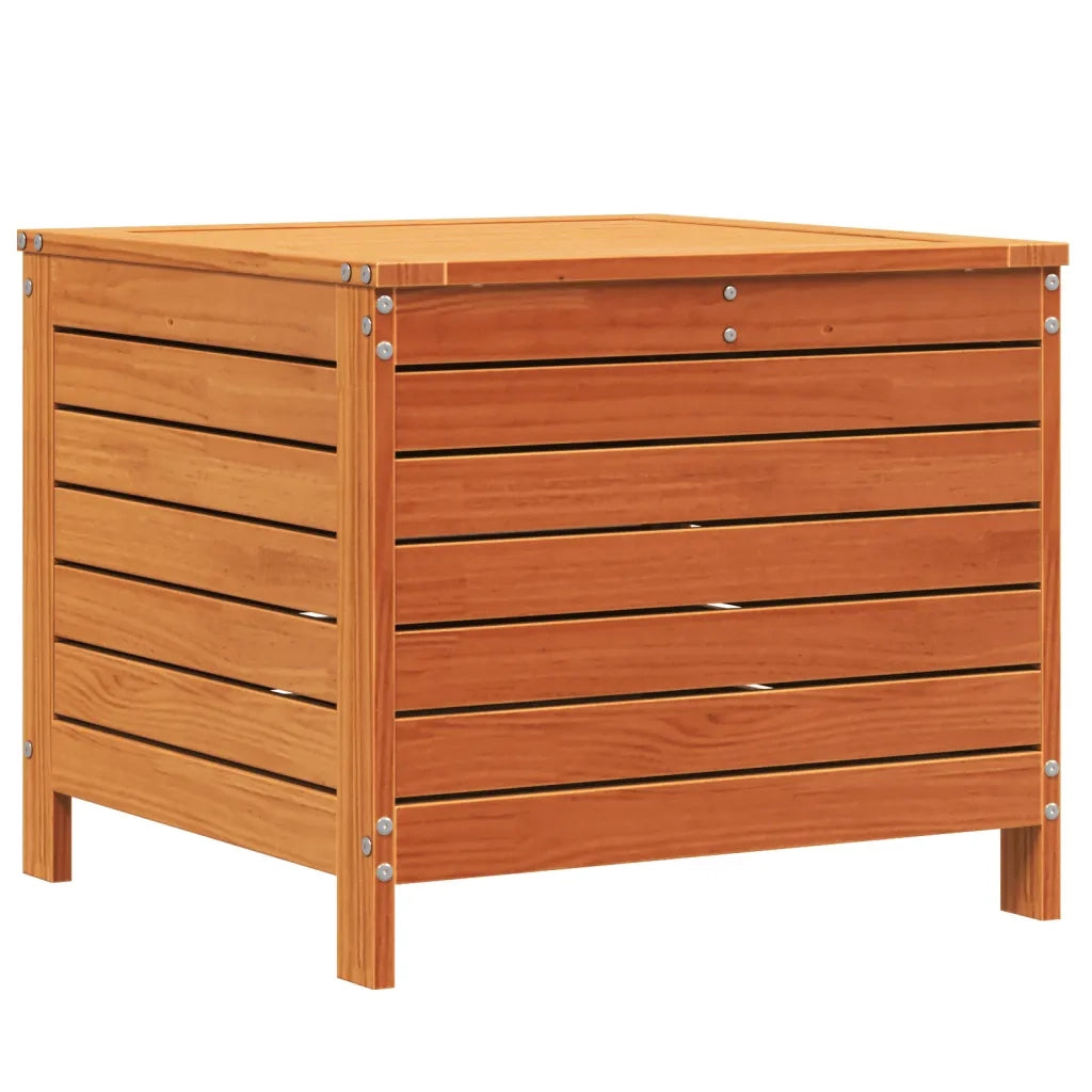 Sedia da giardino-Poggiapiedi Giardino Marrone Cera 62x63,5x53,5 cm Massello Pino