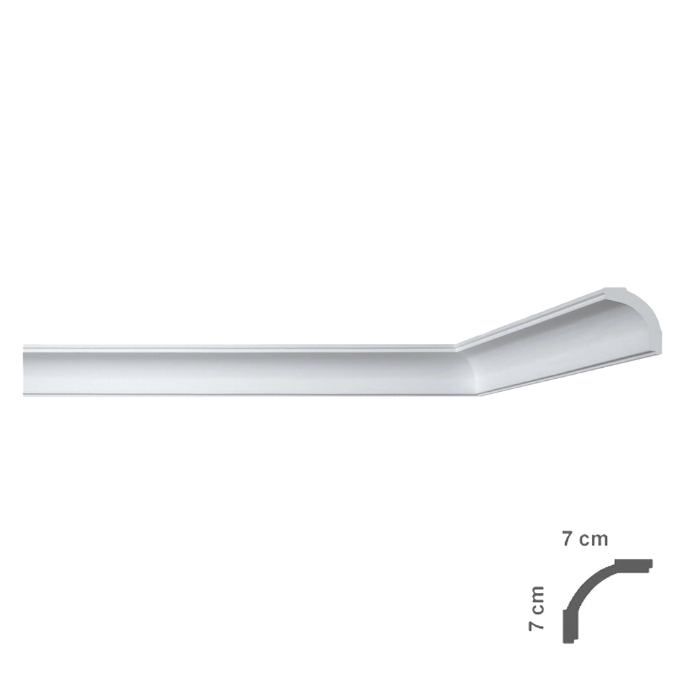 CORNICE DECORATIVA PER SOFFITTO mod. I765 - mm. 70x70- 65 pezzi  - BOVELACCI