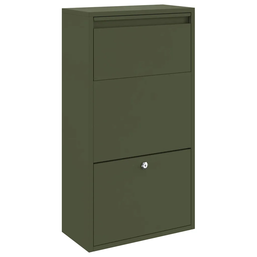 Cassetta per pacchi Verde oliva 44 x 22 x 82 cm Acciaio CFW8816763