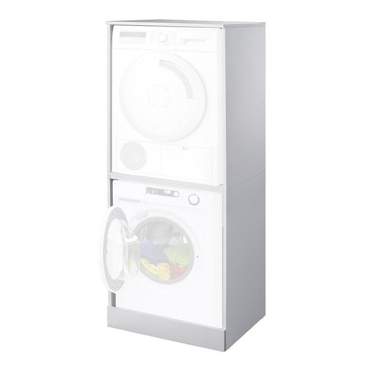Mobile coprilavatrice e asciugatrice a colonna color bianco