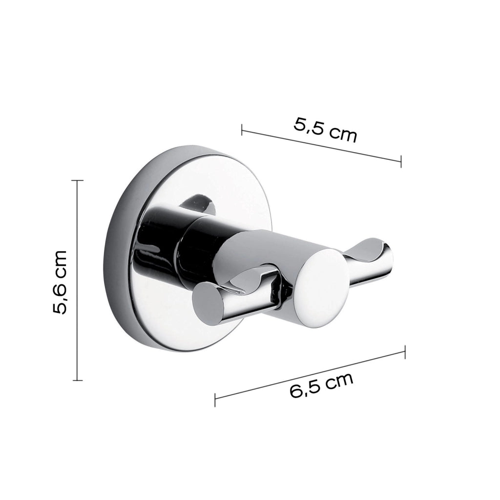 Set completo 8 pezzi in acciaio inox e Cromall FE99 Gedy serie FELCE