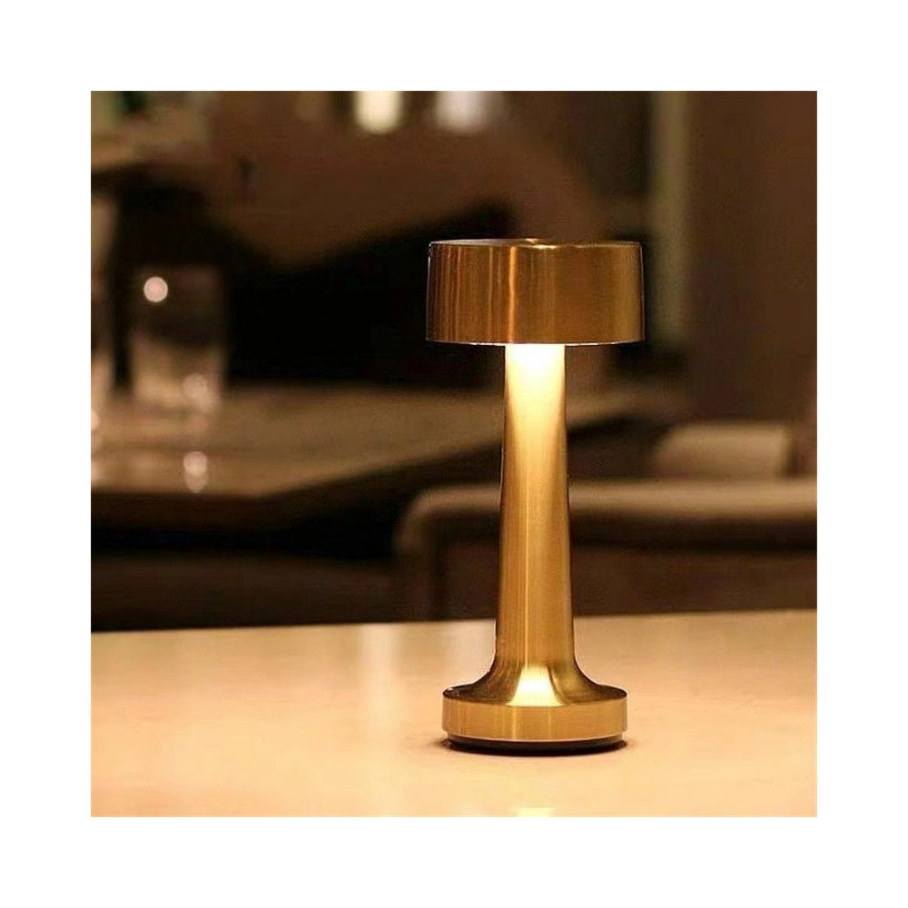 Trade Shop - Lampada Da Tavolo A Led Vintage Ricaricabile Usb Lume Luce Calda Per Bar Locali -