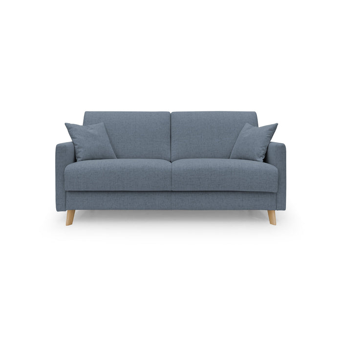 Edgar Divano letto matrimoniale in tessuto felis impermeabile T03 160 cm (mat. 120x197) blu