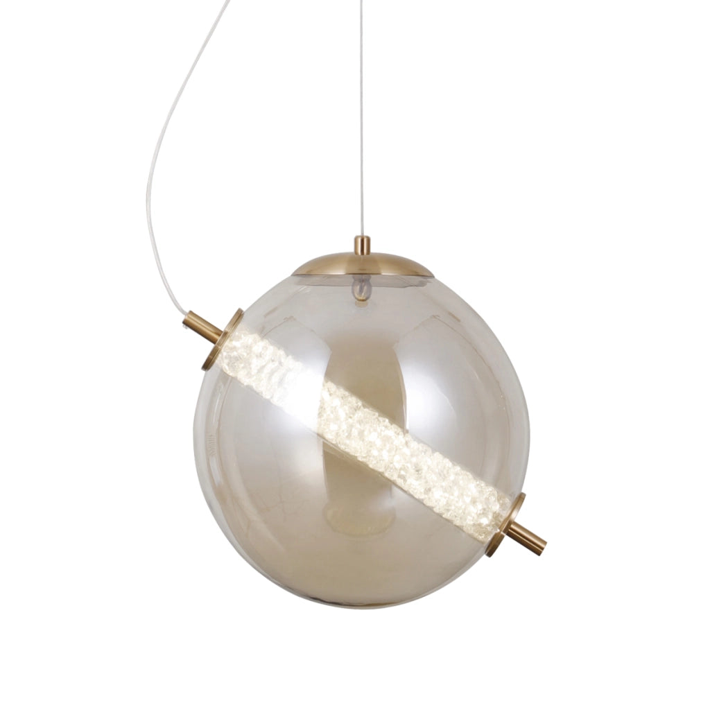 Sospensione Italux NOLA LED 12W 3000K vetro ambra