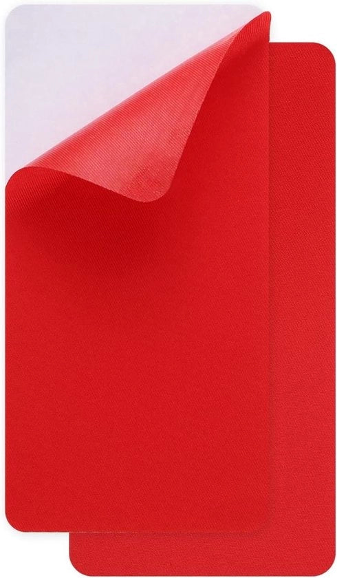 Pannelli di riparazione autoadesivi 10x20 mm, impermeabili - per donsack, tende, sacchi a pelo, sedili per auto - rosso - set da 2 pezzi