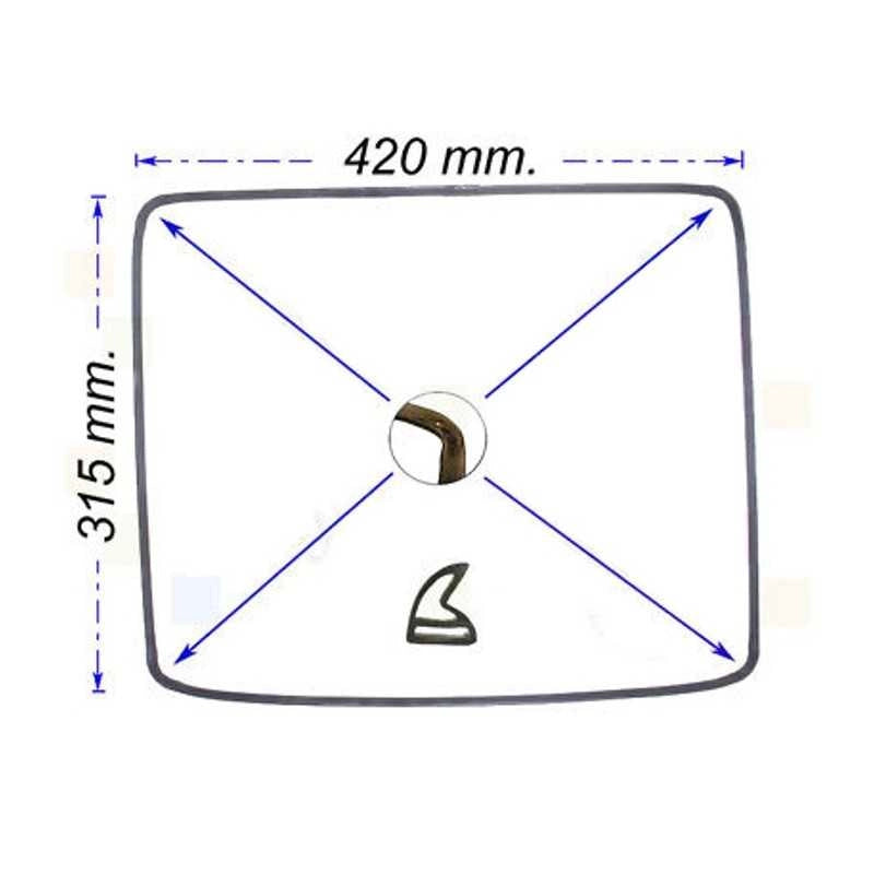 NARDI GUARNIZIONE PORTA FORNO NARDI DA 60CM misure 31,5 X 42 - NARDI
