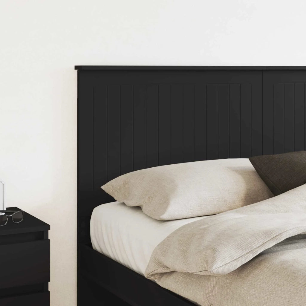 Testiera | Testata con Testiera | Testata Rovere Nero 160 cm Legno multistrato