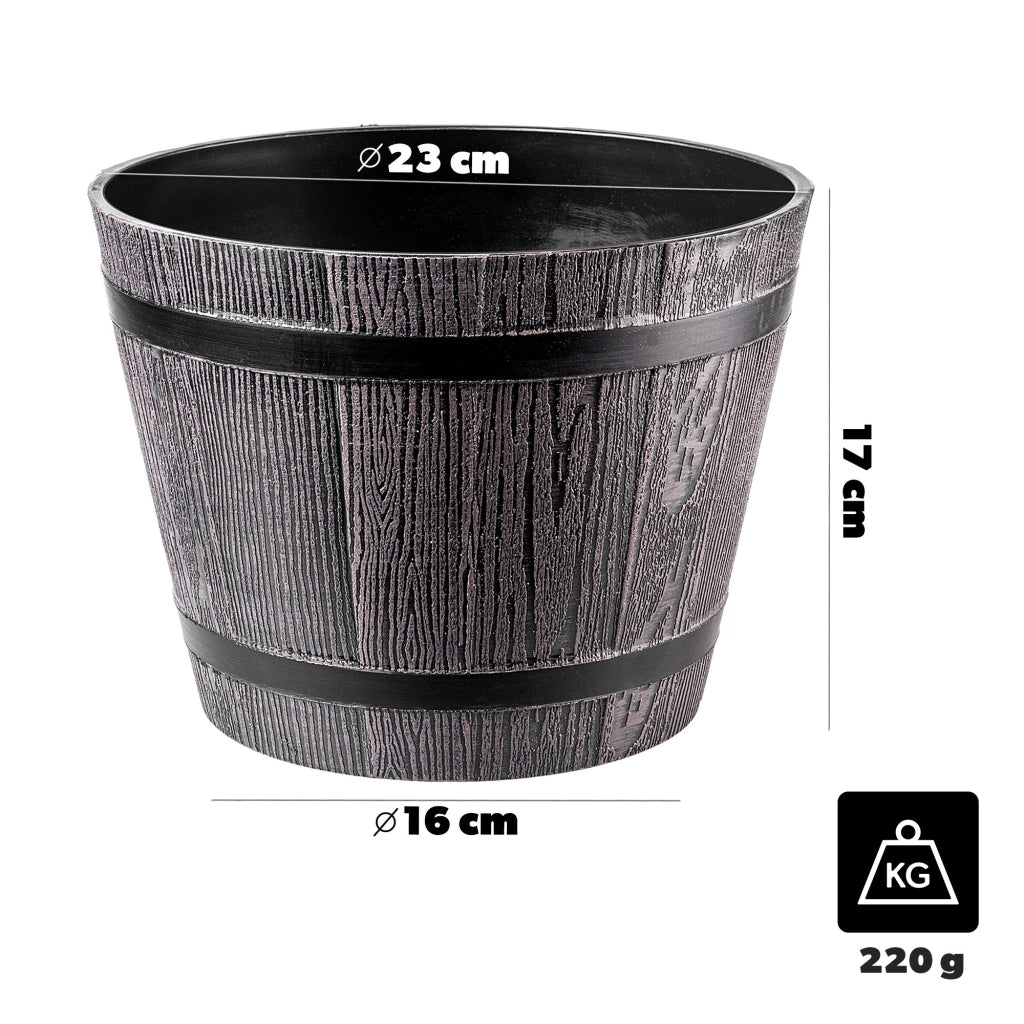 Vaso da fiori KADAX per giardino, vaso per fiori da terrazzo, copertura per fiori, vaso rotondo 23 cm