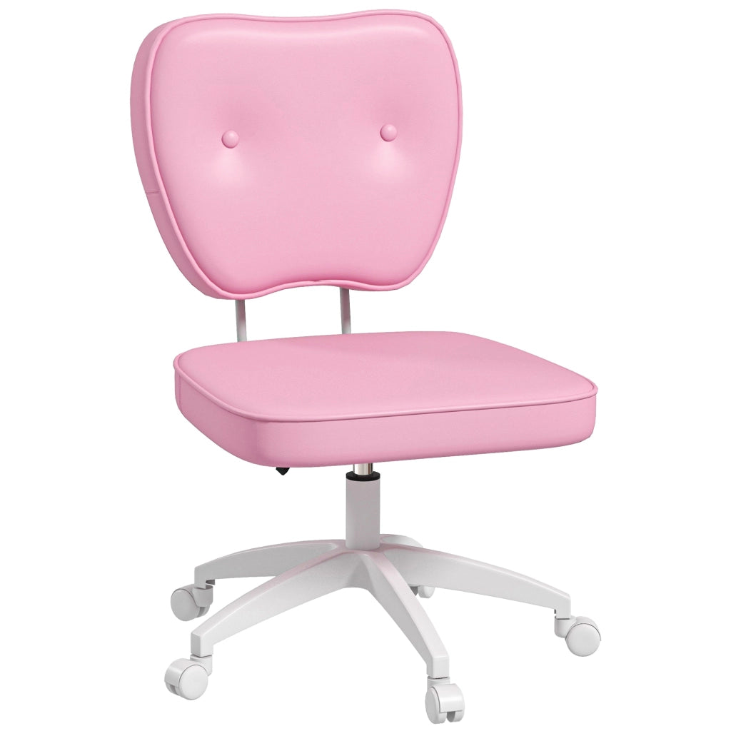 Sedia da ufficio senza braccioli ¨C Zephmum ¨C Rosa 46x59x82-92cm