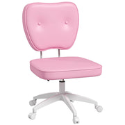 Sedia da ufficio senza braccioli ¨C Zephmum ¨C Rosa 46x59x82-92cm