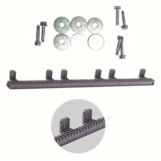 1 METRO DI CREMAGLIERA NYLON 30X20 COMPATIBILE CON FAAC PER CANCELLO SCORREVOLE