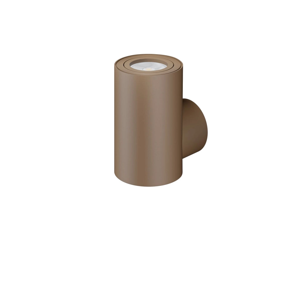 Applique LED ONE GU10 Wall 38º Corten 115mm cilindrica per interni, design moderno a singola emissione luminosa per illuminazione d'accento elegante