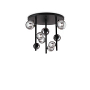 Lampada Da Soffitto Perlage Pl9 Fume' Ideal-Lux