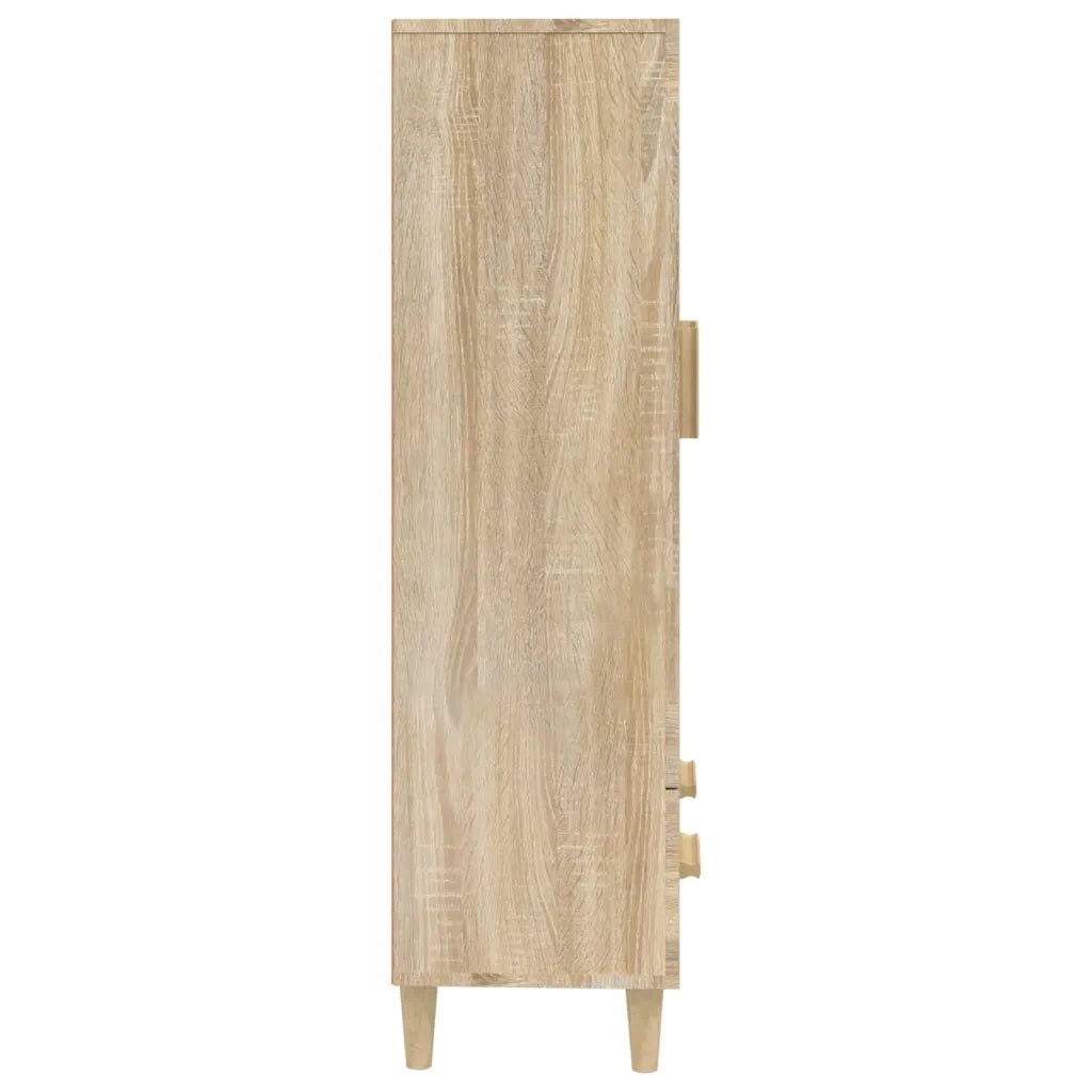 Credenza Rovere Sonoma 70x31x115 cm in Legno Multistrato cod mxl 16830
