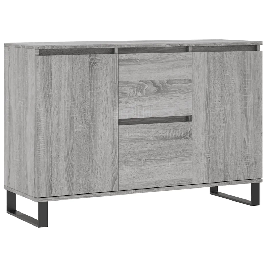 Credenza Grigio Sonoma 101,5x35x70 cm in Legno Multistrato 827218