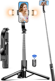 Astuccio per Selfie - Astuccio Universale per Fotocamera - Astuccio Tripode per Fotocamera - Astuccio per Fotocamera Bluetooth con Tripode e Funzione di Connessione Bluetooth