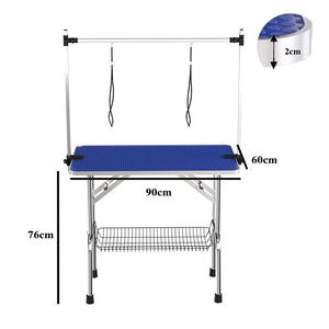 Tavolo toeletta animali - Xylo - professionale blu pieghevole