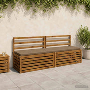 Cuscini per Panchina a 2 Pezzi SOEST 2 pz 100% Poliestere 949201