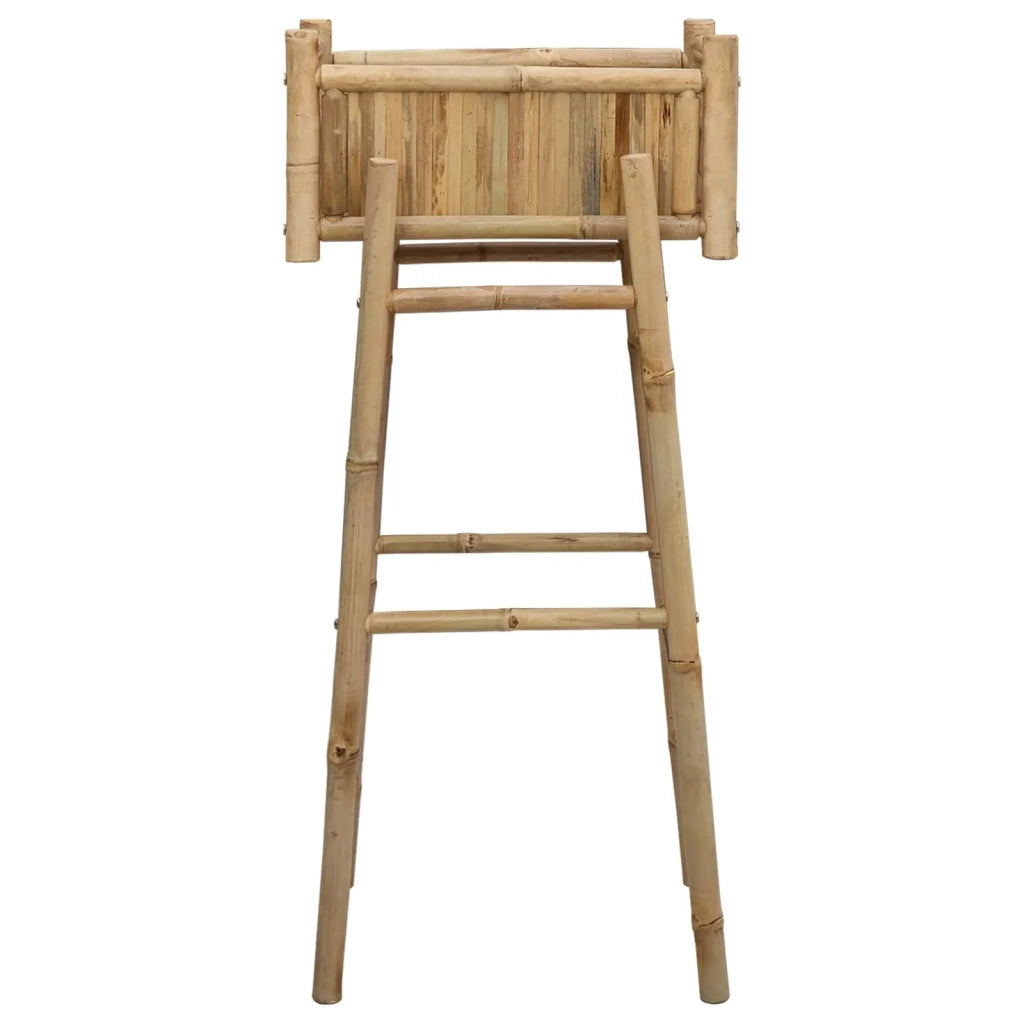 Vaso da Giardino con Supporto Naturale 50 x 38 x 114 cm Bambù 42028233