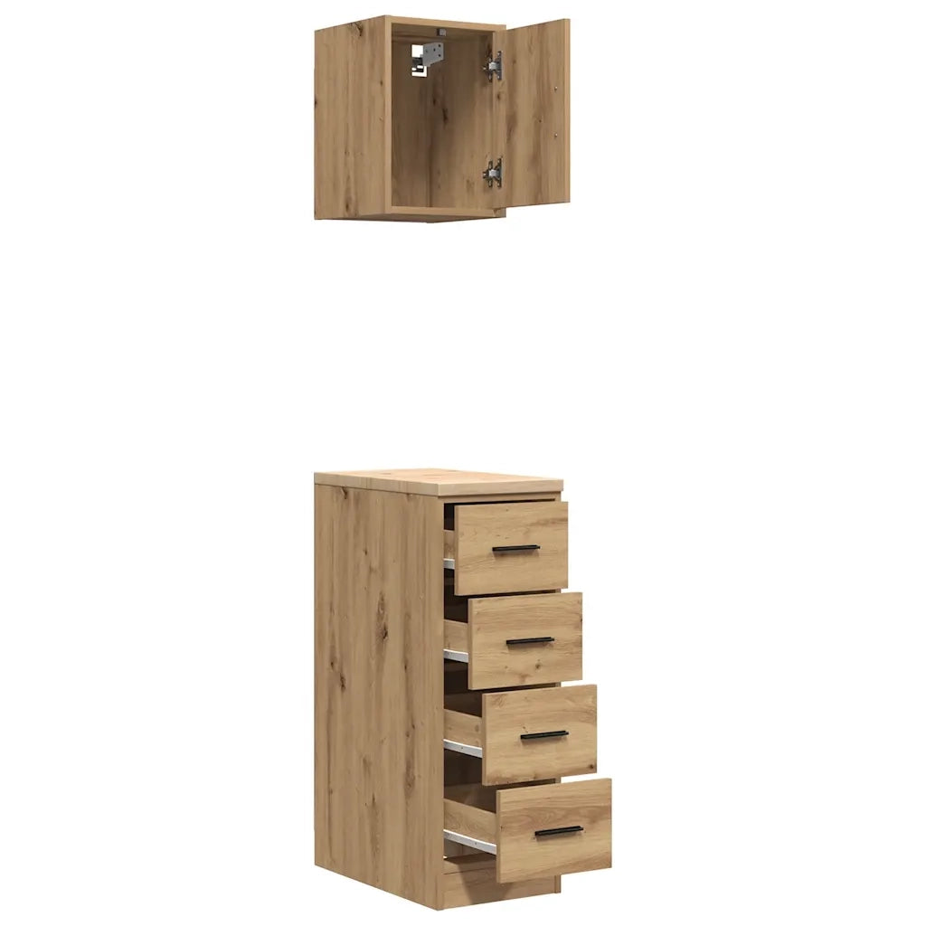 Armadi da Garage 2 pz Rovere Artigianale in Legno Multistrato CFW4459521