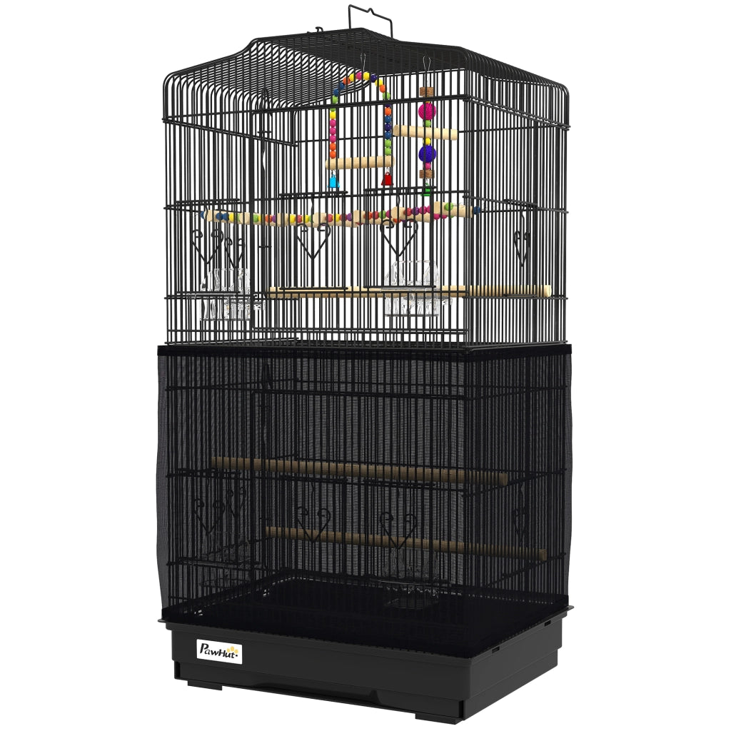 Gabbia per Uccelli ¨C zephmum ¨C Nero, Legno, 46.5x35.5x92cm