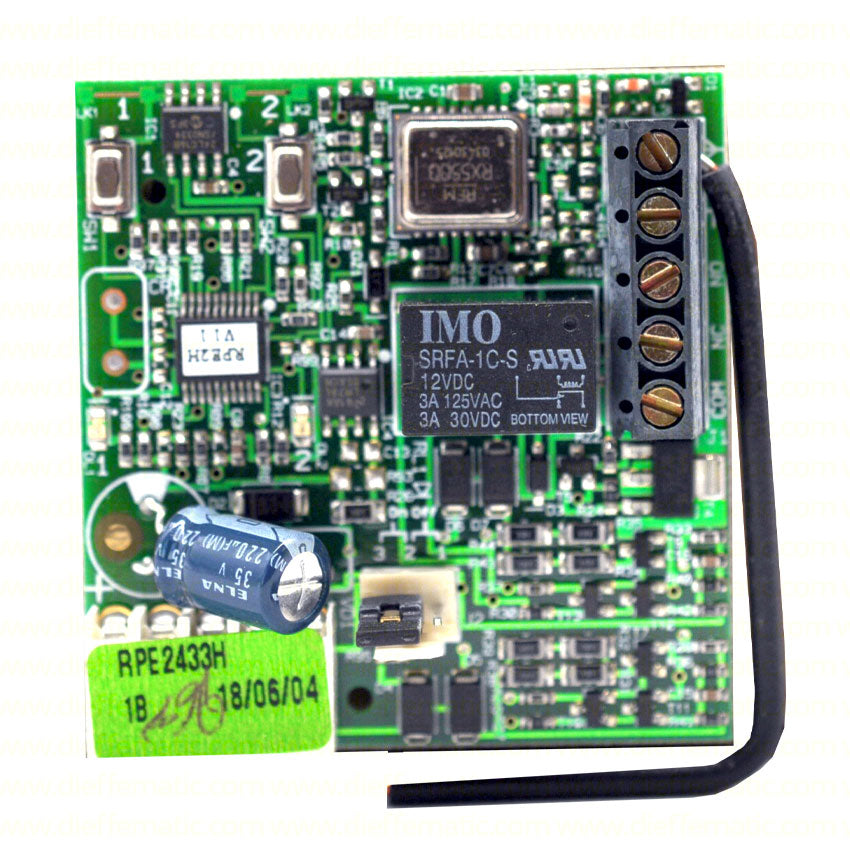 FAAC RP 433 RC 787856 787741 RICEVENTE RICEVITORE RADIO INNESTO 1 CANALE RPE433H