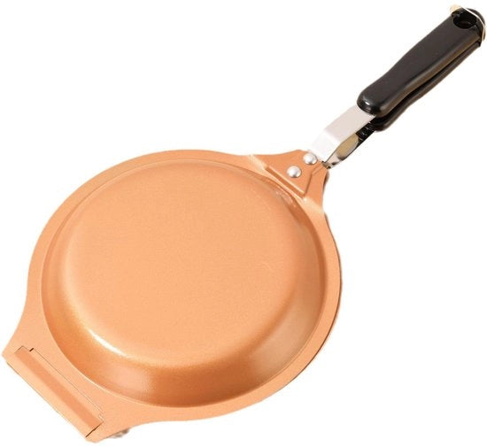 Piastra a doppia faccia - Frittelle e pannocchie - 19 x 40,5 cm - Strato antiaderente - Facile da pulire - Piastra e frittelle per girare facilmente le frittelle - Per omelette, frittelle, scones, ecc. - Giallo