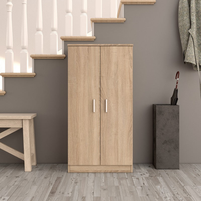 Armadio portascarpe rovere a 2 ante 55x36