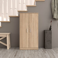 Armadio portascarpe rovere a 2 ante 55x36