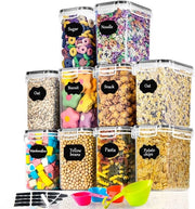 Contenitori a tenuta d'aria per scatole di conservazione - soluzione di cucina - 10 pezzi - BPA libero - 1,6 l