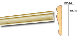 cornice per parati 5,5x35 barocco 200 cm rovere cod:ferx.37068