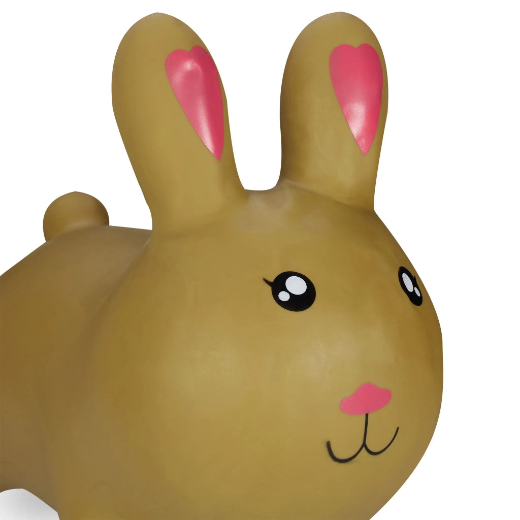 Animale salterino bambino interno esterno migliora equilibrio 70 x 40 x 60 cm in PVC marrone chiaro 13_0012461