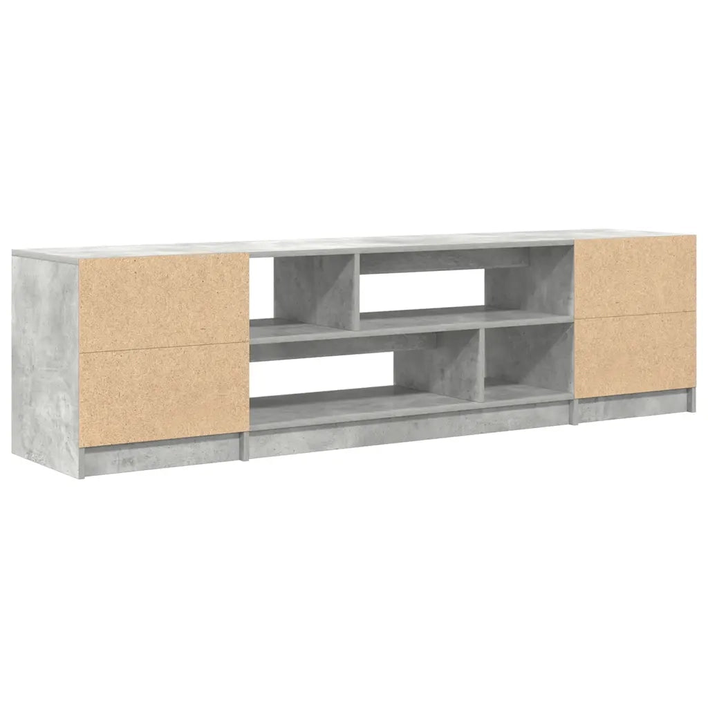 Mobile Porta TV Grigio Cemento 188,5x41x50 cm Legno Multistrato 3328420