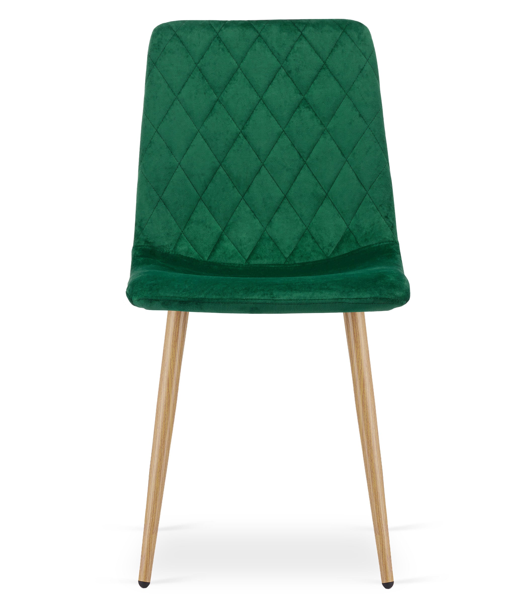 Sedia VALORA TURIN - Imbottita in velluto verde scuro x 3