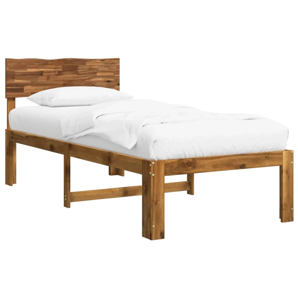 Letto Singolo con Testiera ROSTOCK Naturale 100 x 200 cm 903375