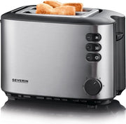 Toaster Automatico - 2 Camere di Riscaldamento e 6 Livelli di Scuro - 850W - con Caricatore per Raccogliere i Crumiri - con Rullo per il Pane
