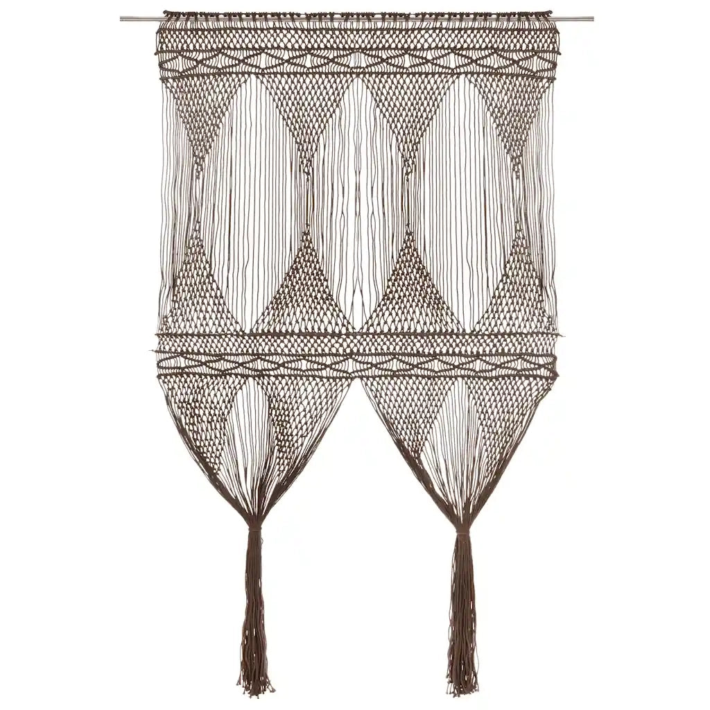 TendaMacramÃ¨ Grigio Talpa 140x240 cm in Cotonecod mxl 71445